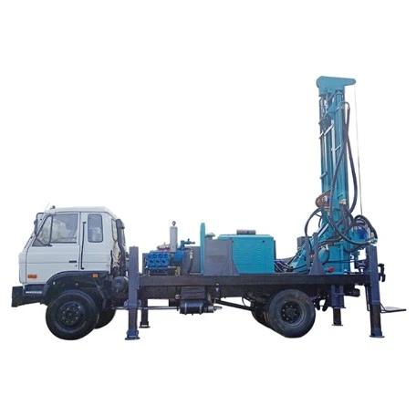 Truck mounted water well drilling rig