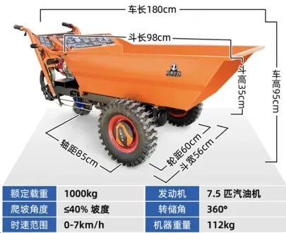 motorized wheelbarrow used