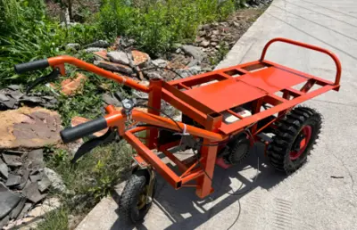 500kg three-wheel flatbed petrol motorized wheelbarrow for sale