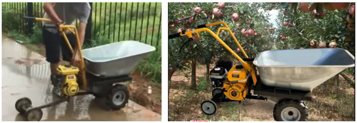 power fist gas powered wheelbarrow