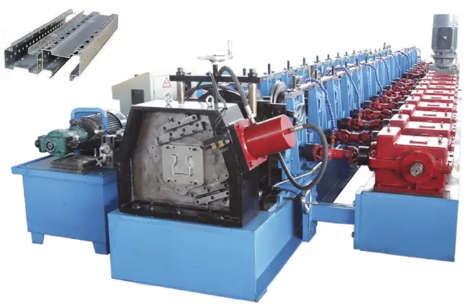 metal storage rack /upright pillar roll forming machine