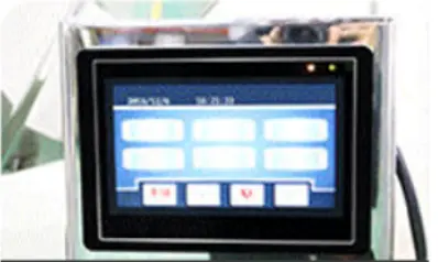 liquid pouch packing machine touch screen