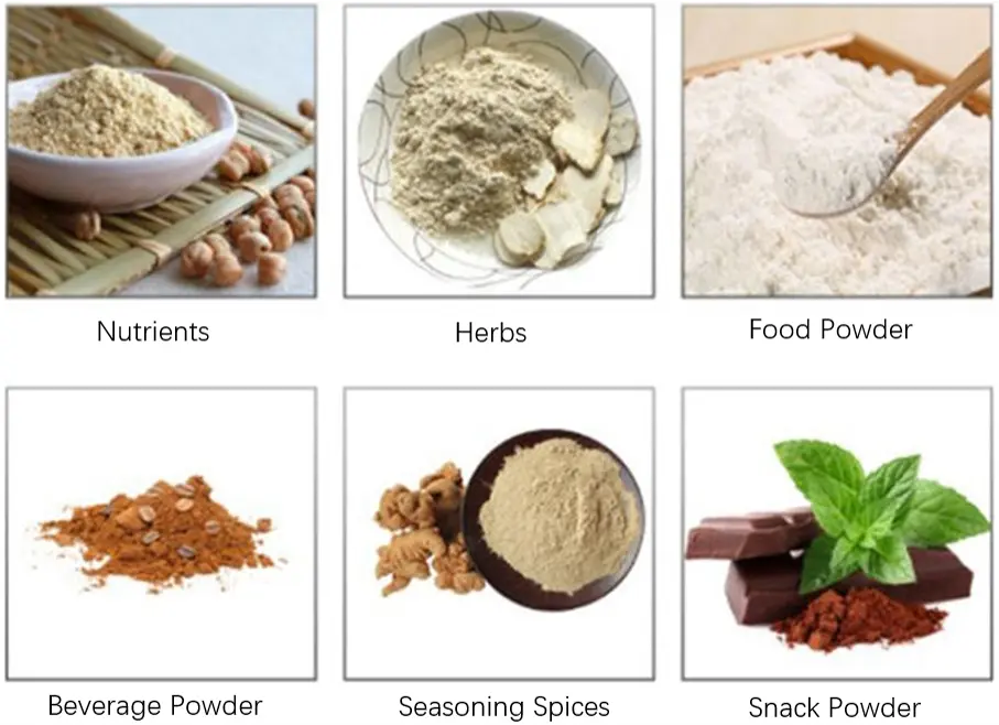 Application of powder packing machine