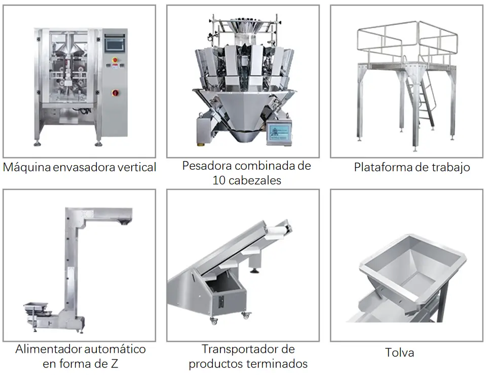 construcción de la máquina envasadora vertical