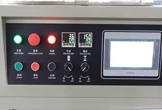 Flow wrap machine pouch details