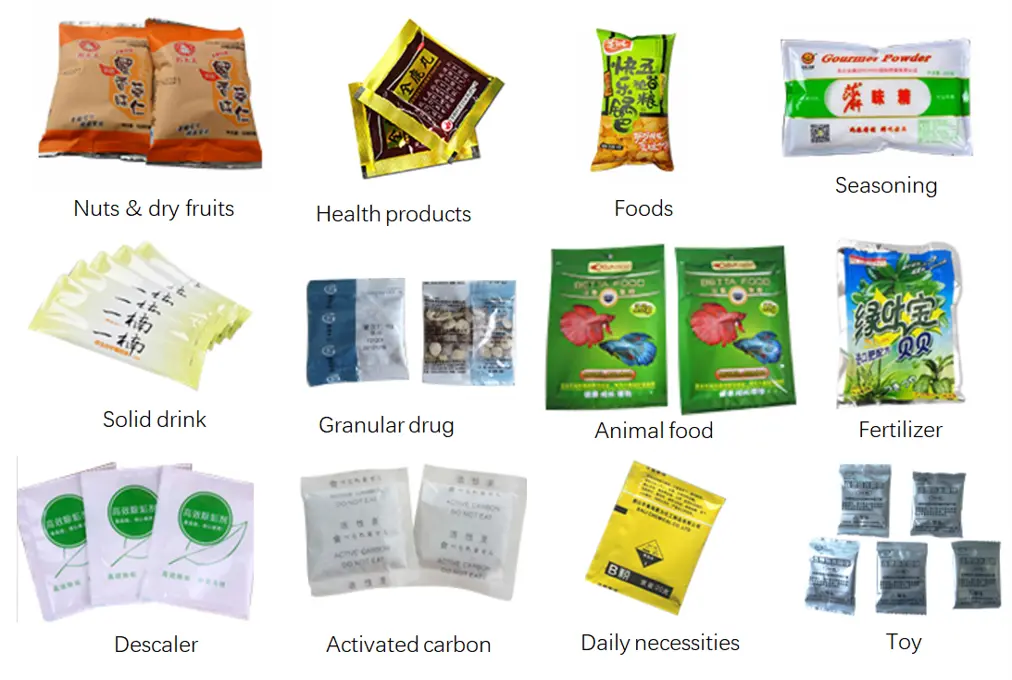 Packaging sample of sugar bean packing machine